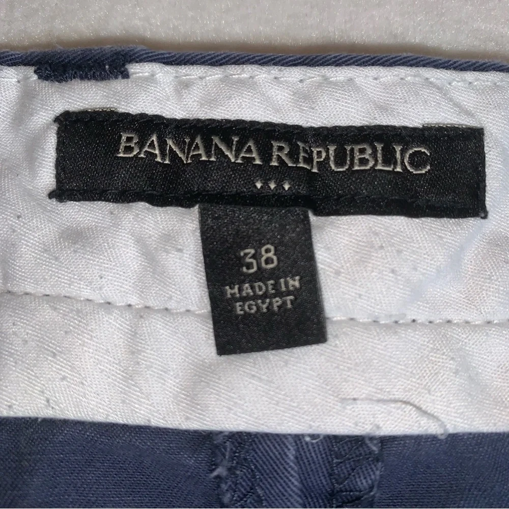 Banana Republic Shorts Mens 38 Emerson Chino Navy Blue 10